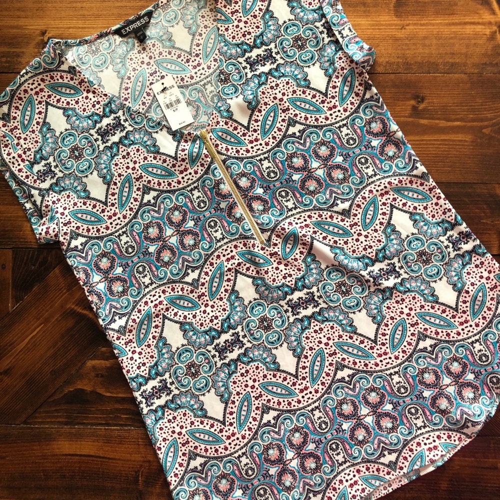 Express silk shirt